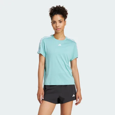 Adidas Training Aeroready Train Essentials 3-Stripes Tee Women Turquoise Ix0991