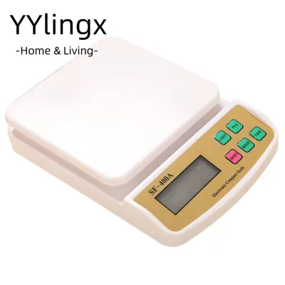 Cân điện tử kỹ thuật số YYLINGX, Màn hình LCD có đèn nền LED Cân nhà bếp, Di động 1g Độ chính xác 10kgx1g Cân chính xác Cân trọng lượng trái cây Sử dụng nhà bếp