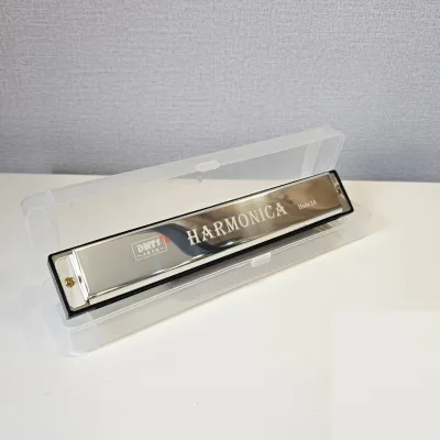 Kèn Harmonica tặng hộp và khăn DMTS 24 LỖ T2406S Cho bạn mới tập chơi
