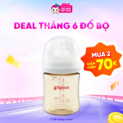 Bình Sữa Pigeon PPSU Softouch Baby-Friendly World 160ml (SS)