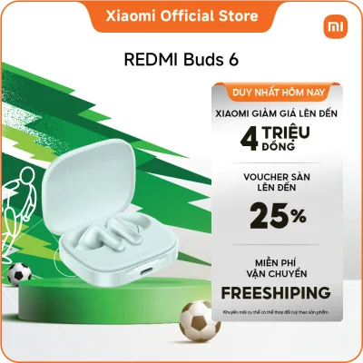 REDMI buds 6 Bluetooth earbuds | design with dual driver for rich audio | up to 49db active noise cancellation * | dual microphone noise reduction technology earphones for clear phone call