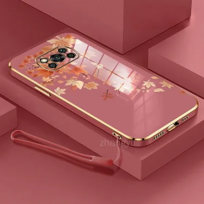 Vỏ lá phong POCO X3 POCO X3 PRO POCO X3 NFC TPU Vỏ điện thoại siêu mỏng Mạ điện mịn Vỏ điện thoại góc phải Vỏ điện thoại silicon chống sốc