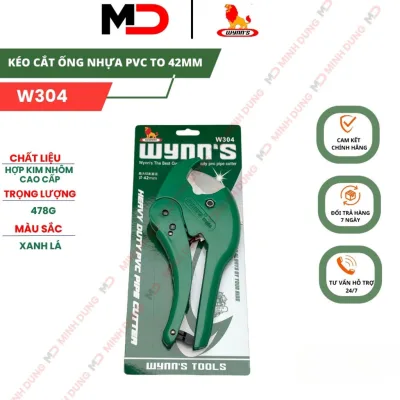 Kéo cắt ống nhựa tiêu chuẩn PVC to 42mm WYNN'S W304 hàng chính hãng,chất liệu hợp kim nhôm cao cấp, dùng để cắt ống nhựa