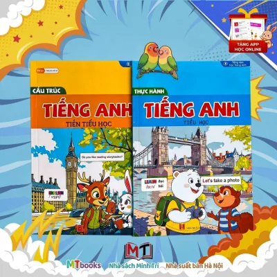 Sách-MT Books- Combo 2 Sách Cấu Trúc và Thực Hành Luyện Phản xạ Tiếng Anh-Tặng Kèm App Miễn Phí