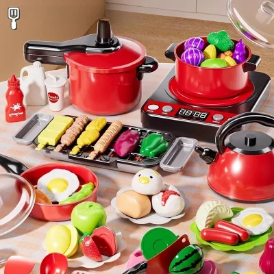 Bộ Đồ Chơi Nấu Ăn Nhà Bếp Có Dùng Pin, Bé Gái Bé Trai Quà Tặng Quà Sinh Nhật, Đồ Chơi Giáo Dục Thông Minh Cho Bé Trẻ Em