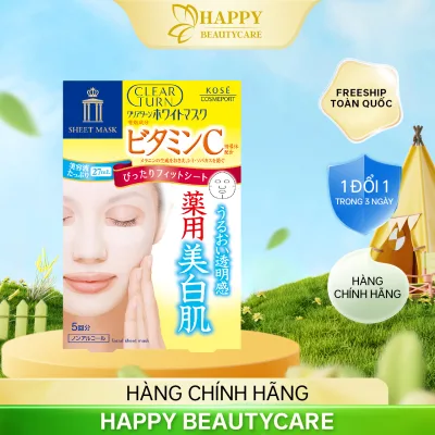 Clear Turn White Mask (2 Types - 5 Pieces/Box)