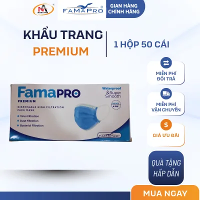 Khẩu Trang Y Tế Premium Nam Anh Famapro Hộp 50 Cái