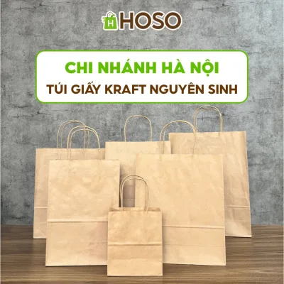 Túi giấy Kraft xi măng Nhật Bản chất lượng cao đóng gói đồ ăn quà tặng