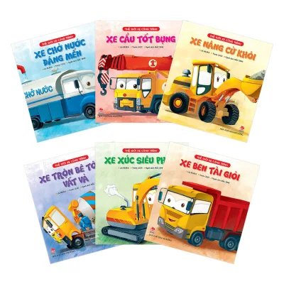 Sách Thế Giới Xe Công Trình (Bộ 6 Cuốn) - Sách Tranh Thiếu Nhi / Phát Triển Trí Tuệ Tư Duy Cho Bé - NXB Kim Đồng