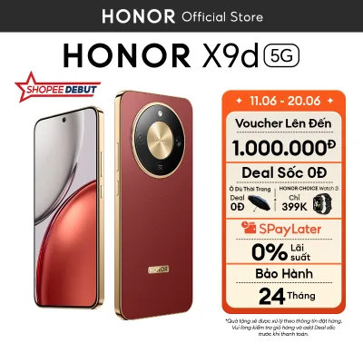 [ƯU ĐÃI ĐỘC QUYỀN] Điện Thoại Honor X9d 5G 8GB/12GB + 256GB/512GB | Pin 8300mAh | Camera AI OIS 108 MP| BH 24 Tháng