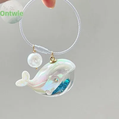 Ontwie Cá Voi Dễ Thương Cá Heo Móc Khóa Động Vật Biển Búp Bê Móc Khóa Phụ Kiện Xe Hơi Dành Cho Nam Nữ Cặp Đôi Túi Trang Sức VN
