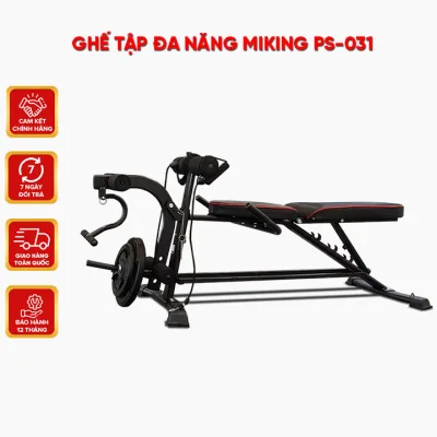 Ghế tập GYM đa năng Miking PS-031 ⚡ Dụng cụ tập GYM tại nhà nhỏ gọn