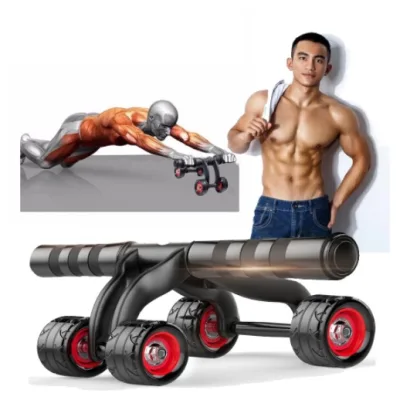 Con lăn tập cơ bụng gym yoga Con lăn tập cơ bụng 4 bánh tại nhà
