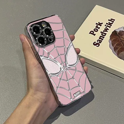Dành cho vỏ điện thoại iPhone IP7 8 11 PRO MAX IP12 IP13 IP14plus IP15 IP15PRO MAX Kính mạ điện Ống kính nâng cao Khung ảnh Vỏ điện thoại Spider mát Vỏ điện thoại bền và chống sốc