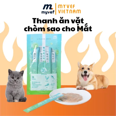 Thanh ăn vặt Chòm sao dành cho Mắt thú cưng, Đồ ăn thú cưng Myvef cải thiện mỏi mắt chó mèo churu