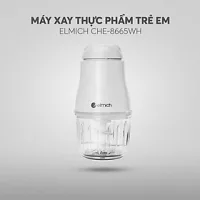 Máy xay thịt, xay thực phẩm cho bé Elmich CHE-8665, 6 lưỡi inox 304 - An toàn tuyệt đối - Hàng chính hãng