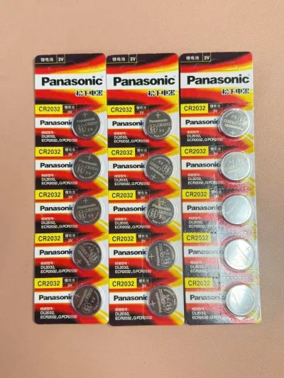 Panasonic Cr2032 3V Lithium Battery – Standard Button Cell Battery with Stable Voltage, Long Life, Used for Watches, Remotes, Smartkeys, Electronic Scales, Mainboards, Medical Devices, Electronic Components, Convenient Blister Packaging, Safe to Use