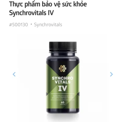 Thực phẩm SIBERIAN WELLNESS Synchrovitals IV, Hỗ trợ bảo vệ và tăng cường chức năng gan khỏe mạnh