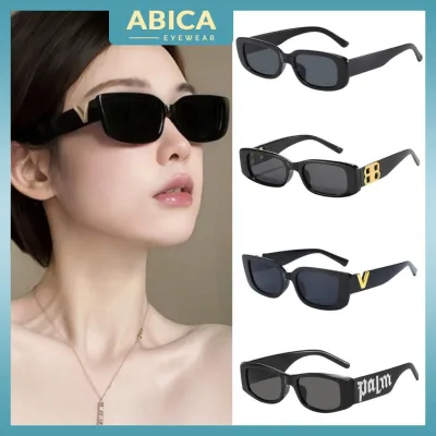 Kính râm mát nữ nam mắt kính không độ chống tia UV form chữ nhật phong cách retro Hàn Quốc đi chơi đi biển đẹp Nhóm 1