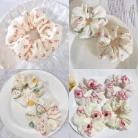 [Handmade] Scrunchies buộc tóc Muslin cao cấp họa tiết dễ thương hot trend