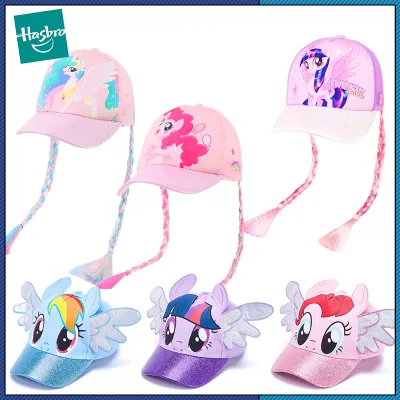 Bản gốc My Little Pony Sunbonnet với bím tóc Pinkie Pie Chạng vạng lấp lánh Công chúa Celestia Mũ anime cho trẻ em gái Đồ chơi Quà tặng Đồ chơi chính hãng Hasbro