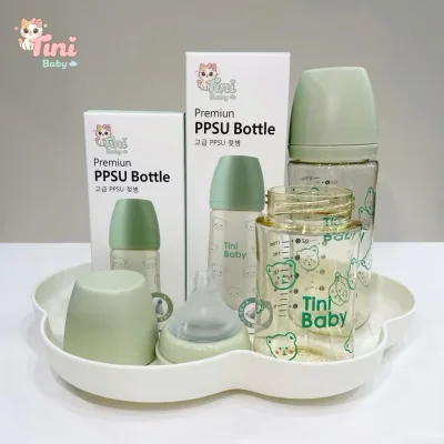 Bình Sữa Tini Baby PPSU Cao Cấp – Cổ Rộng, Size 170ml/270ml, An Toàn Cho Bé, Dễ Vệ Sinh