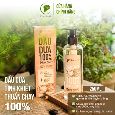 Dầu dừa nguyên chất 100% - Coconut oil Organic extra virgin - dầu dừa dưỡng tóc, dưỡng da, massage, ngừa rạn da - An toàn cho mẹ bầu và trẻ sơ sinh
