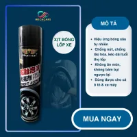 Chai xịt vệ sinh, dưỡng bóng lốp xe ô tô xe máy MechCare - Bảo vệ phục hồi lốp xe