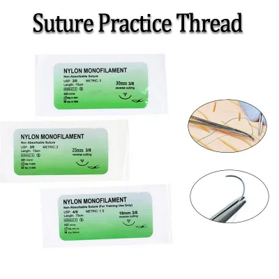 2 / 0 3 / 0 4 / 0 Kim Suture Nylon Monofilament Không Chấn Thương Chỉ Y Tế Phẫu Thuật Suture Dụng Cụ