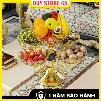 Khay mứt tết, khay đựng bánh kẹo, hoa quả, đồ ăn vặt. Khay mứt 5 cánh sen xoay 360 độ sang trọng