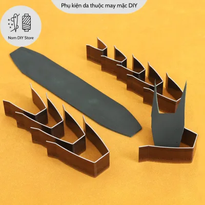 Retro steel scale cloth ladder leather cutter die cutting tool leather craft waist bag wallet DIY