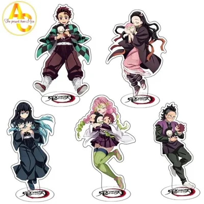 Mô hình Standee Anime Demon Slayer Rengoku Kyoujurou Kamado Nezuko Tanjirou a02 Phụ kiện trang trí để bàn góc học tập