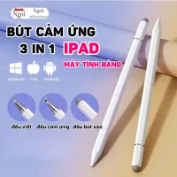 Bút Cảm Ứng Đa Năng 3IN1 Tương Thích Điện Thoại Máy Tính Bảng Laptop, Bút Đa Năng Hít Máy Tính Bảng Xịn Sò - BCU01
