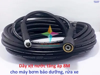 Dây xịt nước tăng áp CLC cho máy bơm bảo dưỡng, rửa xe dài 8m