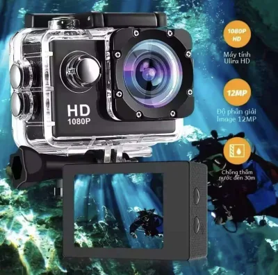 Máy Quay Phim Chống Nước Full HD 1080P 2.0 Inch Thể Thao DV Go Camera Ô Tô Đầu Ghi Hình Xe Máy Mini Kèm Phụ Kiện Cho Thể Thao Hành Động