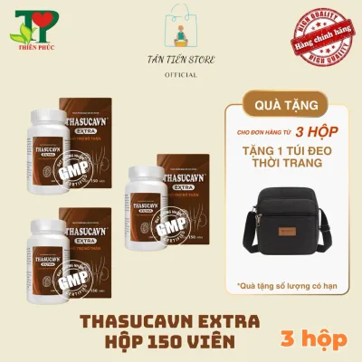 THASUCAVN EXTRA (150 viên/hộp) - Thực Phẩm Tăng Cường Chức Năng Và Bổ Thận - COMBO 3 Hộp 150 Viên Tặng 1 Túi Thời Trang