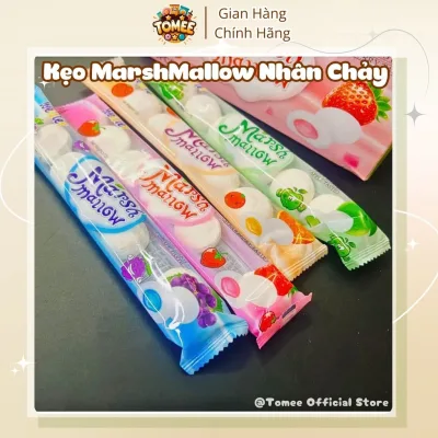 Hộp 30 Kẹo Bông Dẻo Marshmallow Bánh Bao Nhân Chảy Vị Trái Cây Thái Lan, Kẹo Marshmallow Có Nhân AVLS