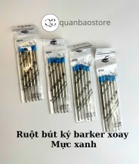 Ruột bút ký cao cấp Barker, Cos, bằng kim loại ngòi nét 0.7mm có cao su bảo về trước khi sử dụng.