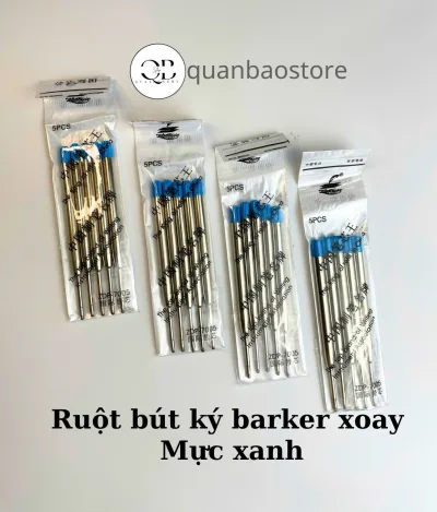 Ruột bút ký cao cấp Barker, Cos, bằng kim loại ngòi nét 0.7mm có cao su bảo về trước khi sử dụng.