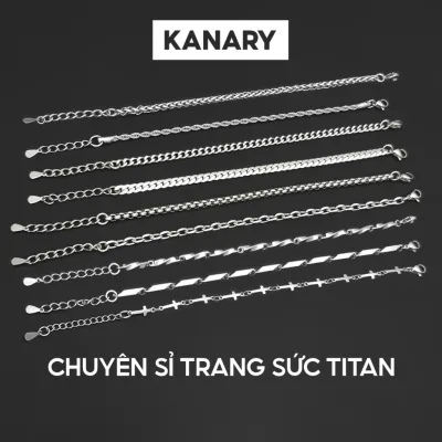 Vòng Tay Nam Nữ Titan Xích Nhỏ, Xích Xoắn Đa Dạng Mẫu Thanh Lịch - THÉP KHÔNG GỈ - Chuyên Sỉ Trang Sức KANARY.