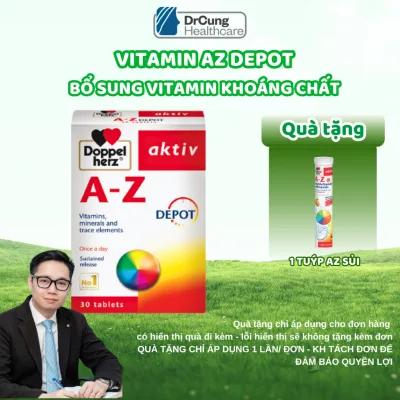 Vitamin Tổng Hợp AZ Depot - Bổ Sung Vitamin Và Khoáng Chất Giúp Tăng Sức Đề Kháng (30V)