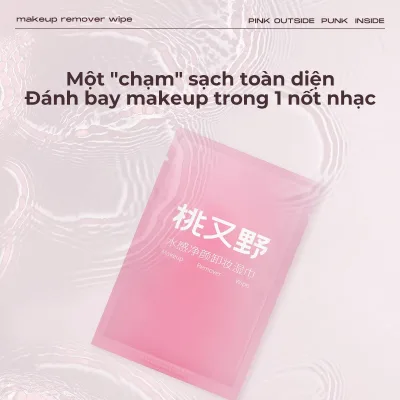 Khăn lau trang điểm dưỡng ẩm PinPunk Gói đơn Thân thiện với du lịch