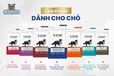 V.O.M Dog 1.4kg - Hạt thức ăn cho chó, hỗ trợ trị liệu và CHỐNG DỊ ỨNG