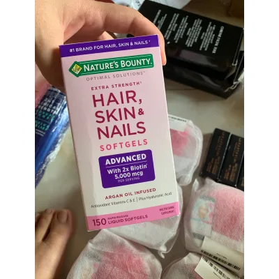Thực phẩm chức năng mọc tóc chắc móng của Nature's Bounty HAIR SKIN NAILS DATA 05/2022