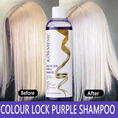 Real Silver Purple Shampoo Anti-Yellow, Care, Bleached Hair, Brightening Dye 300Ml/Bottle