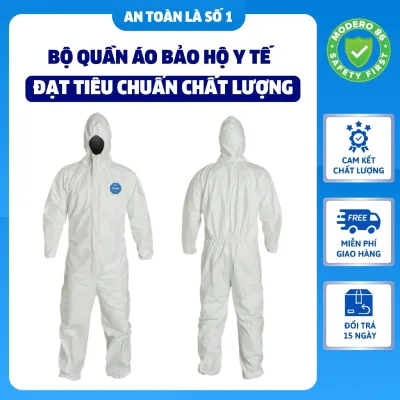 Bộ quần áo bảo hộ y tế - Quần áo phòng dịch từ vải không dệt đạt tiêu chuẩn chất lượng