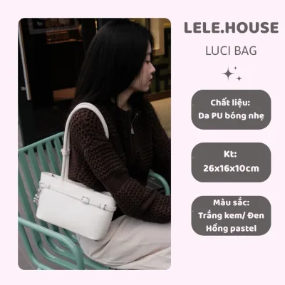 LUCI BAG Túi xách đeo vai, kẹp nách chất da PU cao cấp