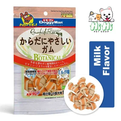 Xương nơ hương sữa - Doggy Man - 10 cây - Bổ sung vitamin và khoáng chất - phù hợp cho chó nhỏ và già