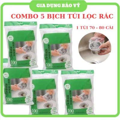 5 BỊCH TÚI LƯỚI LỌC RÁC THÔNG MINH CHO BỒN RỬA CHÉN BÁT - Siêu Rẻ BV13