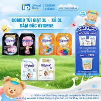 Combo Bag of Hygiene Concentrated Laundry Detergent 3L X Hygiene Concentrated Fabric Softener 3L (Gentle/ Happy Sunshine/ Peony)